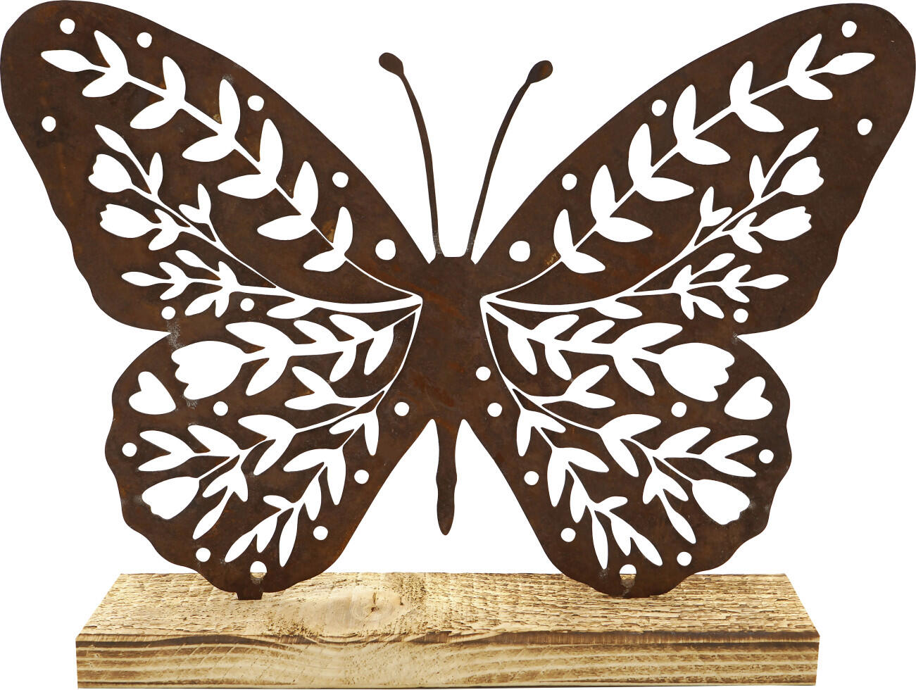 Badeko decorative figurine butterfly, 22 cm, rust brown