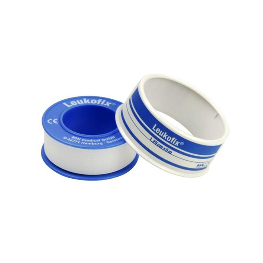 Leukofix 2,5 cm x 5 m rouleau, 12 pieces, Sparadrap polyethylene, sans bague deprotection, sans latex