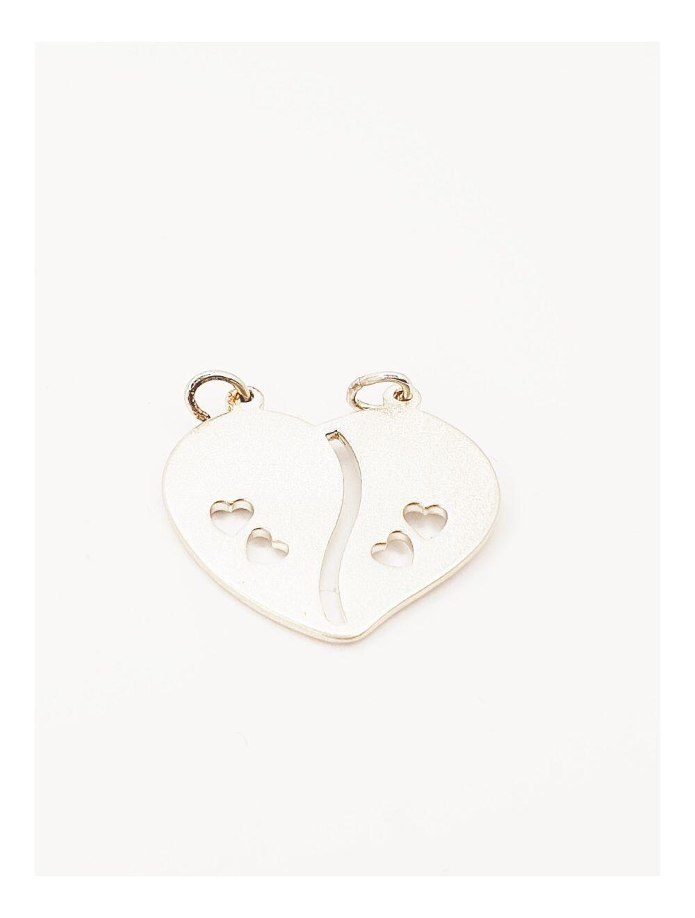 # Pendentif argent coeur brisé