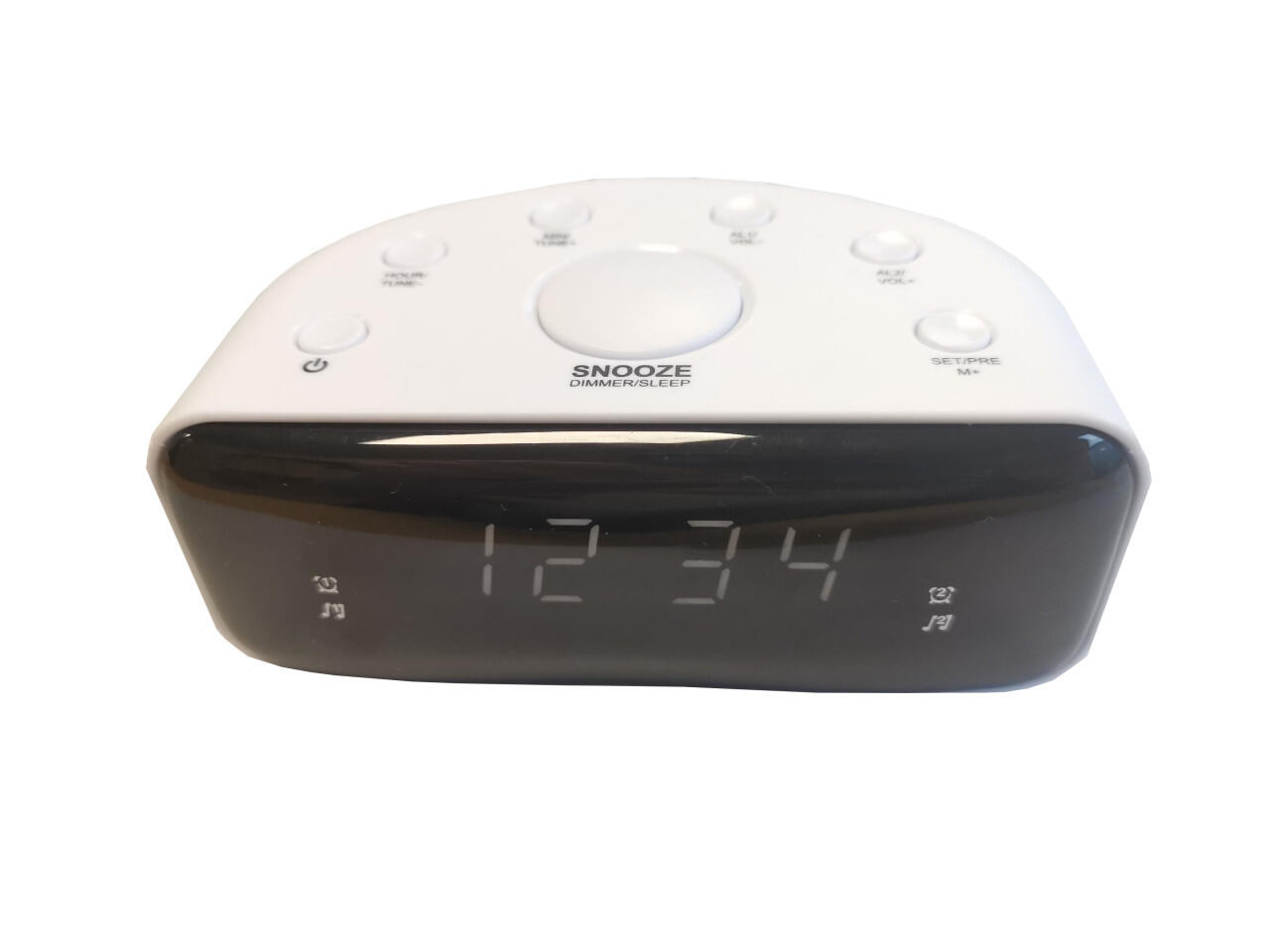 Technoline WT469 clock radio black and white