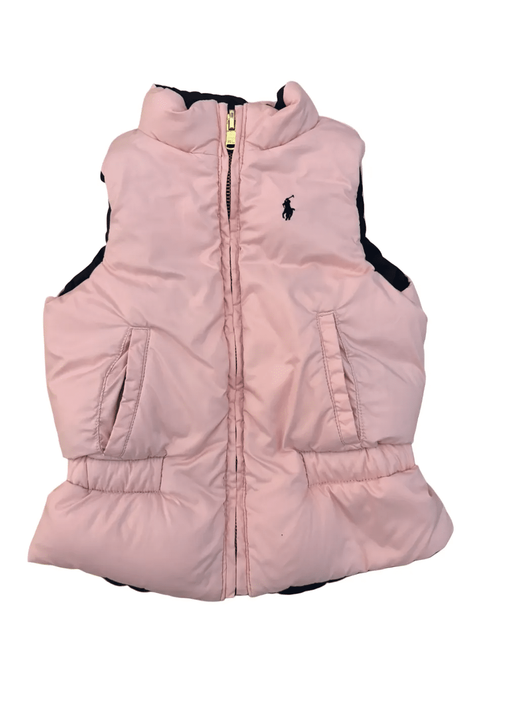 Ralph Lauren Pink und Marineblau Wende-Weste (3Y)