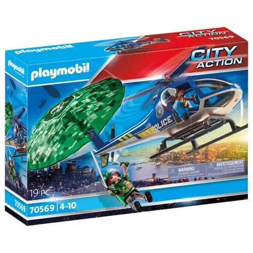 Playmobil 70569 Polizei-Hubschrauber: Fallschirm-Verfolgung