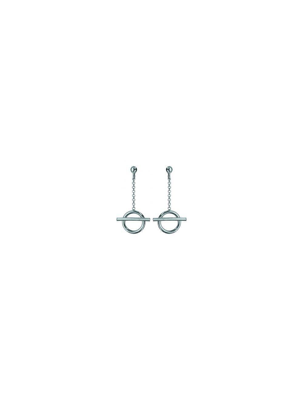 # Boucles d'oreilles pendante argent rhodie