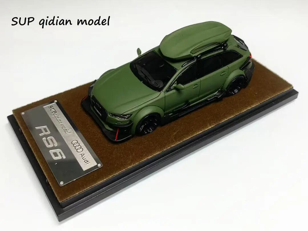 Sup Qidian Model - Modèle en résine à l'échelle 1:64 RS6 Avant (C7) vert mat (200555)