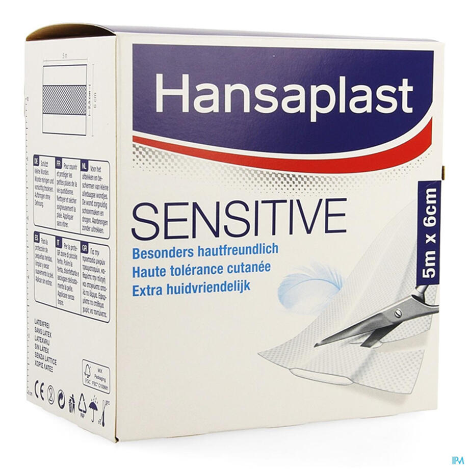 Hansaplast Sensitive 5 m x 6 cm