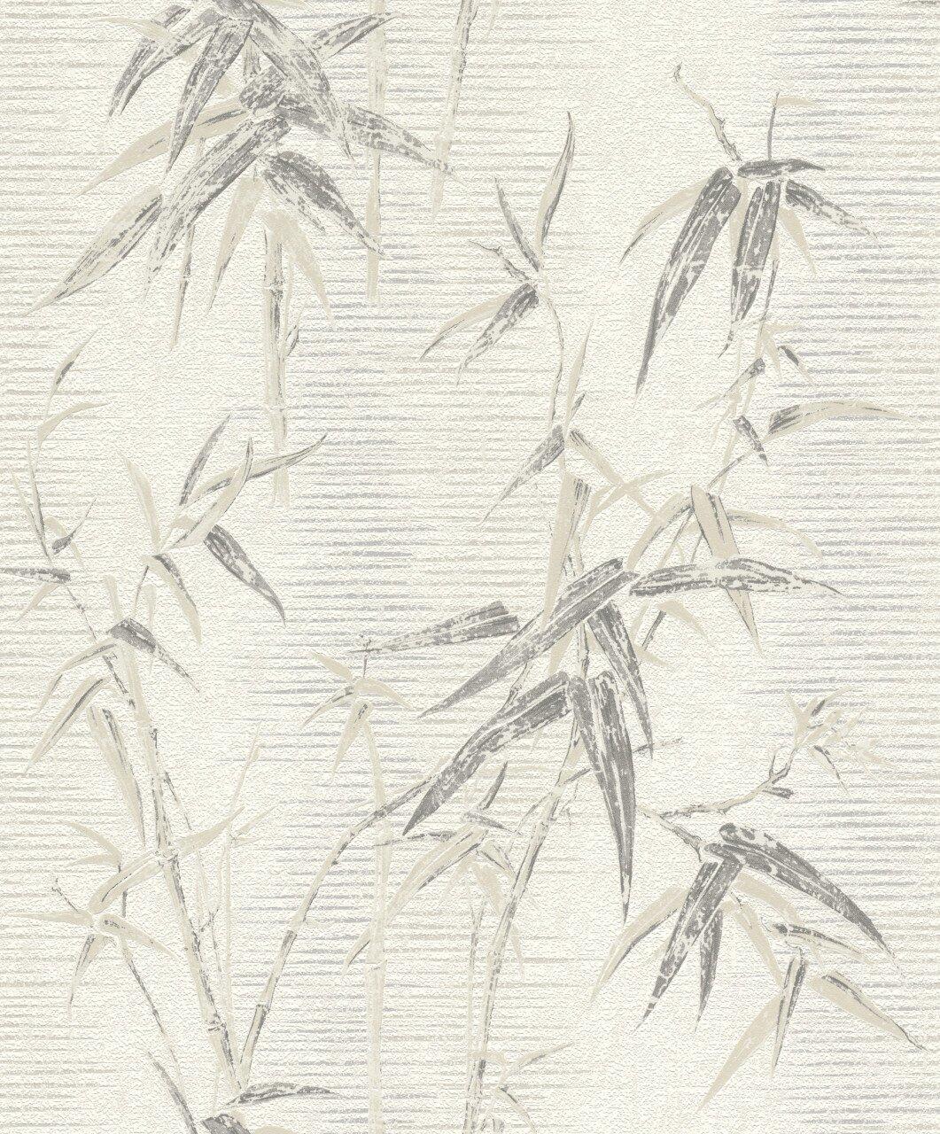 Rasch non-woven wallpaper Botanical dark gray 10.05 x 0.53 m