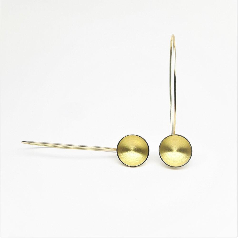 Boucles d'oreilles "twins" en or jaune 18kt.