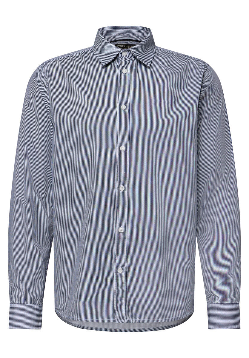 Chemise à manches longues en popeline de qualité