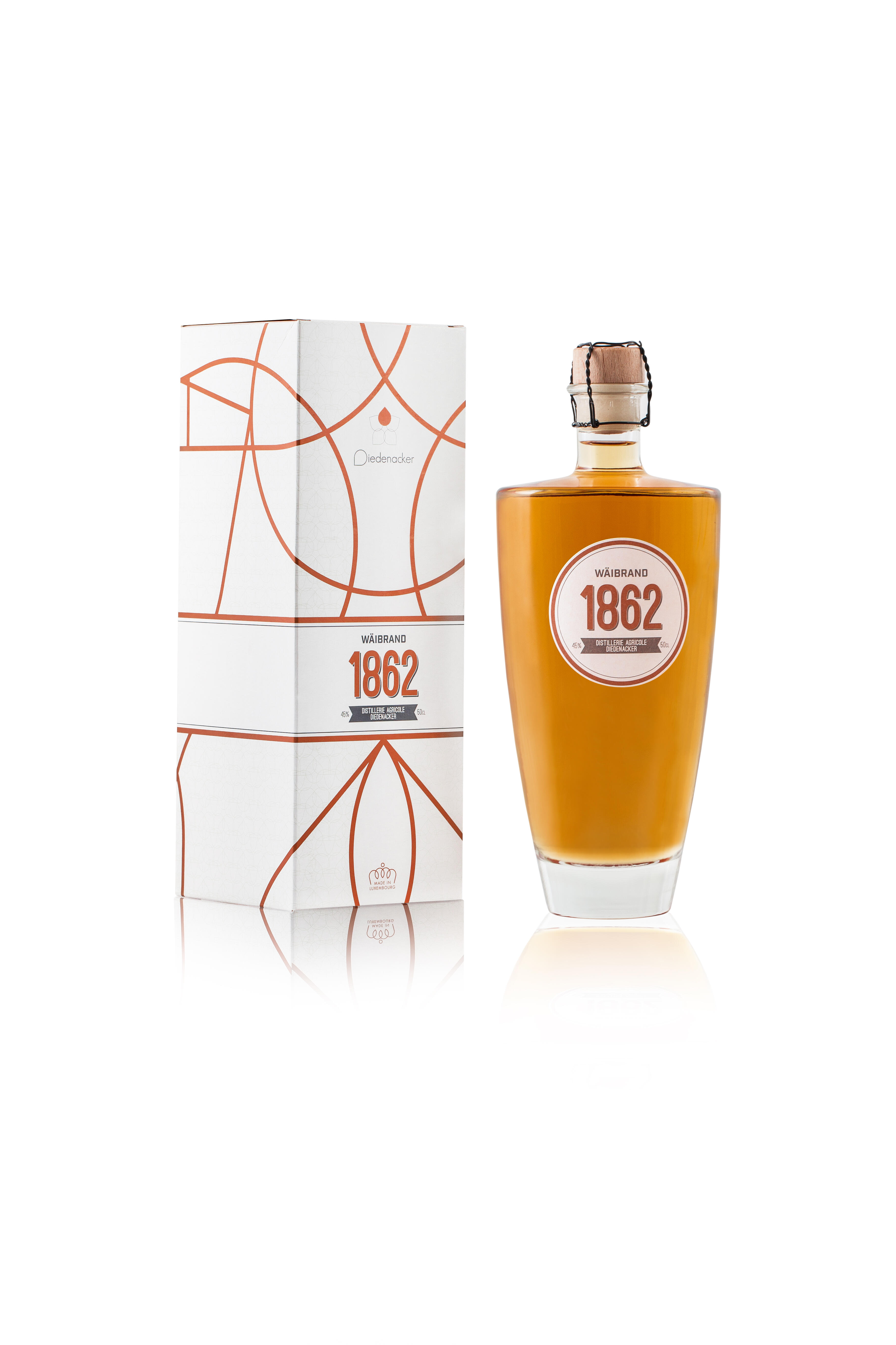 DIEDENACKER brandy 1862 50cl 45%vol