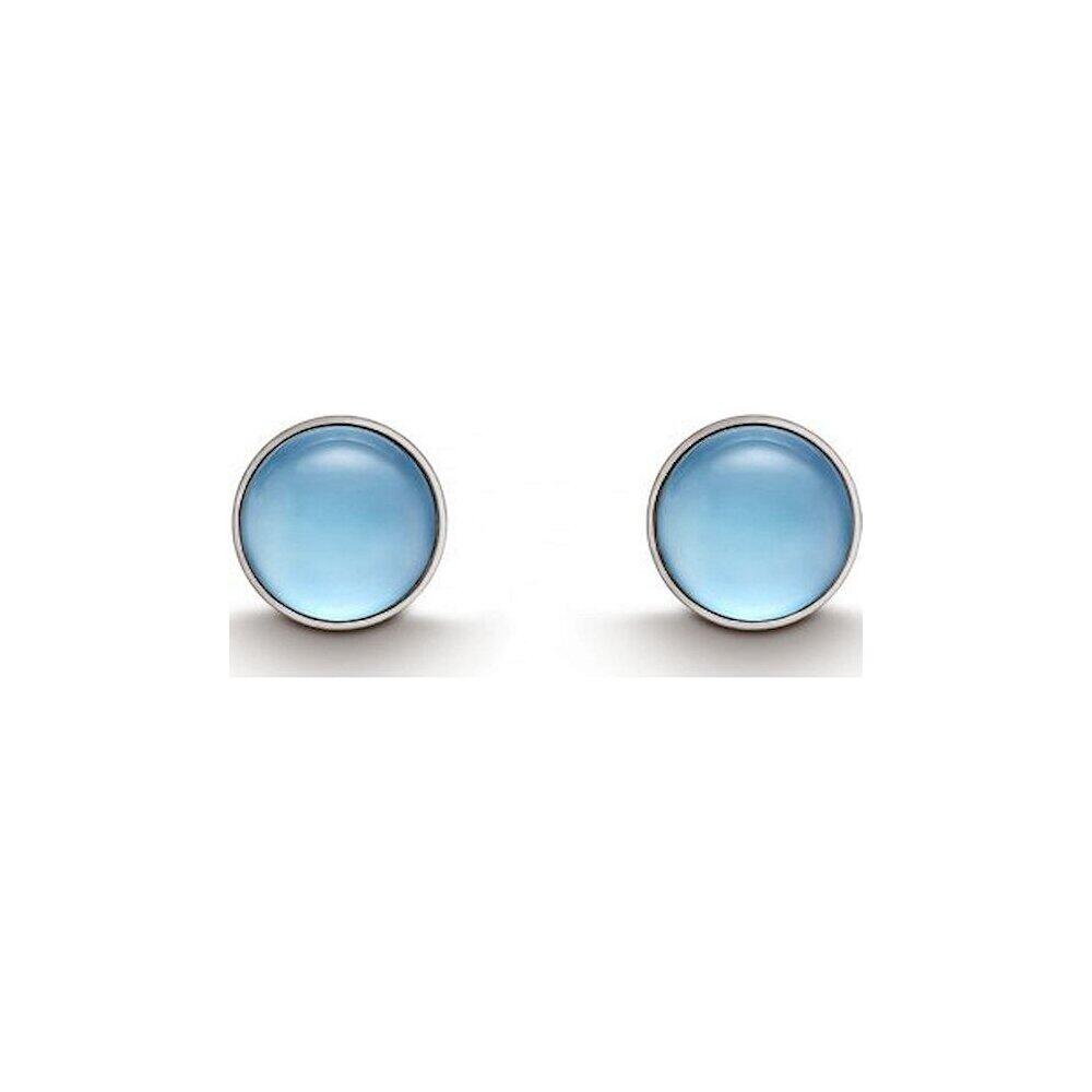 QUINN - Boucles d'oreilles à clou (paire) - argent - pierre gemme - topaze bleue - 36180958