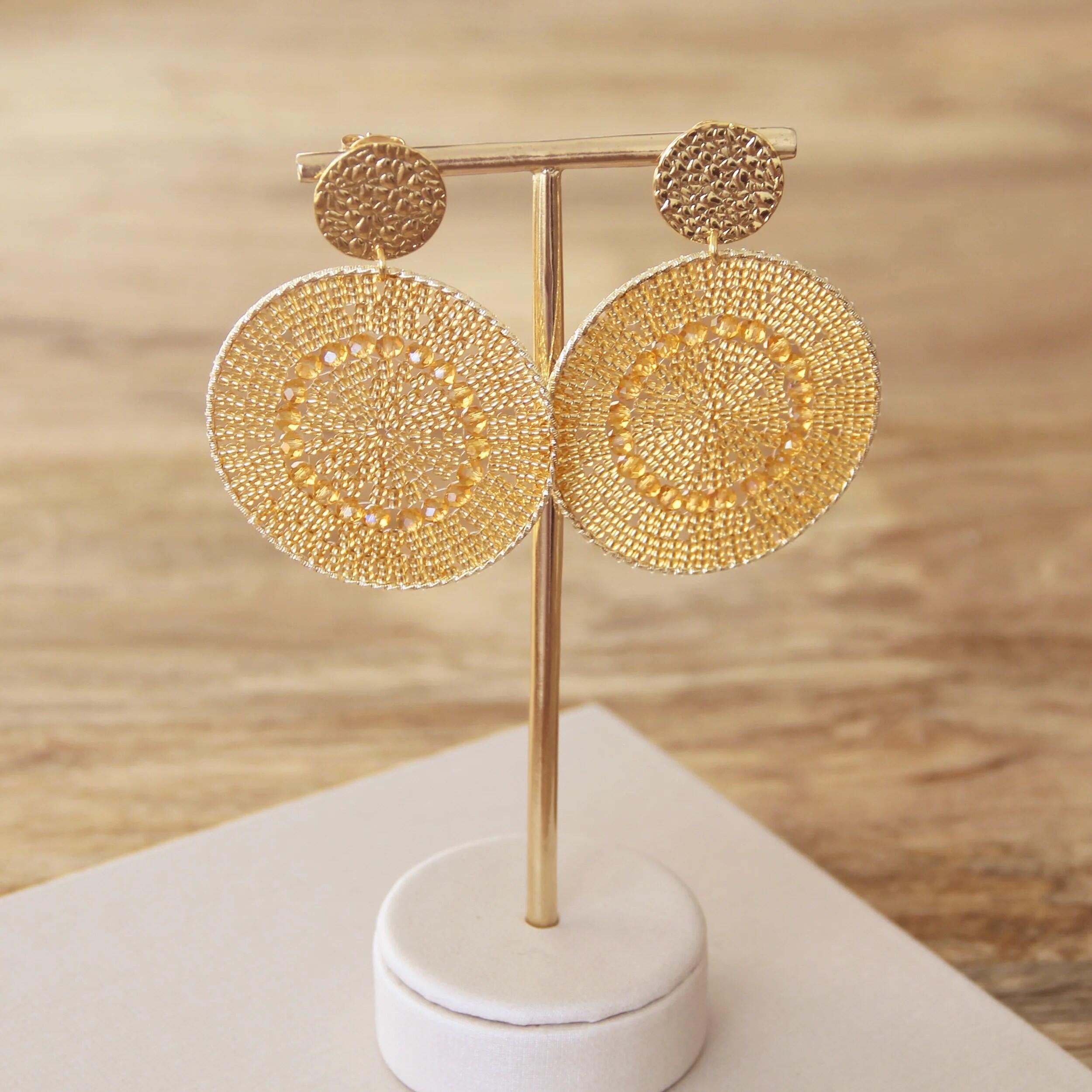 Mistral Doré Boucles d'oreilles