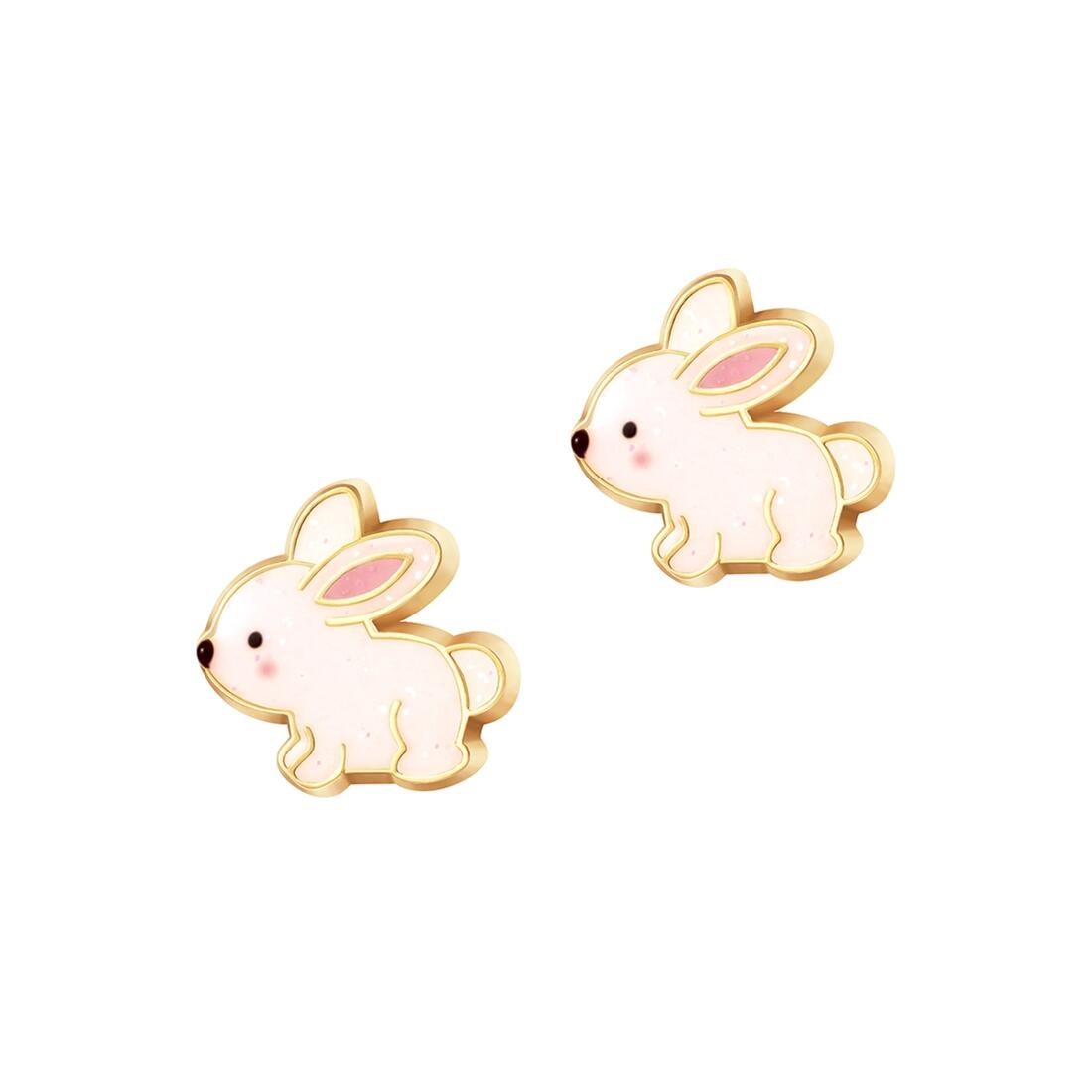 Glitter Rabbit Stud