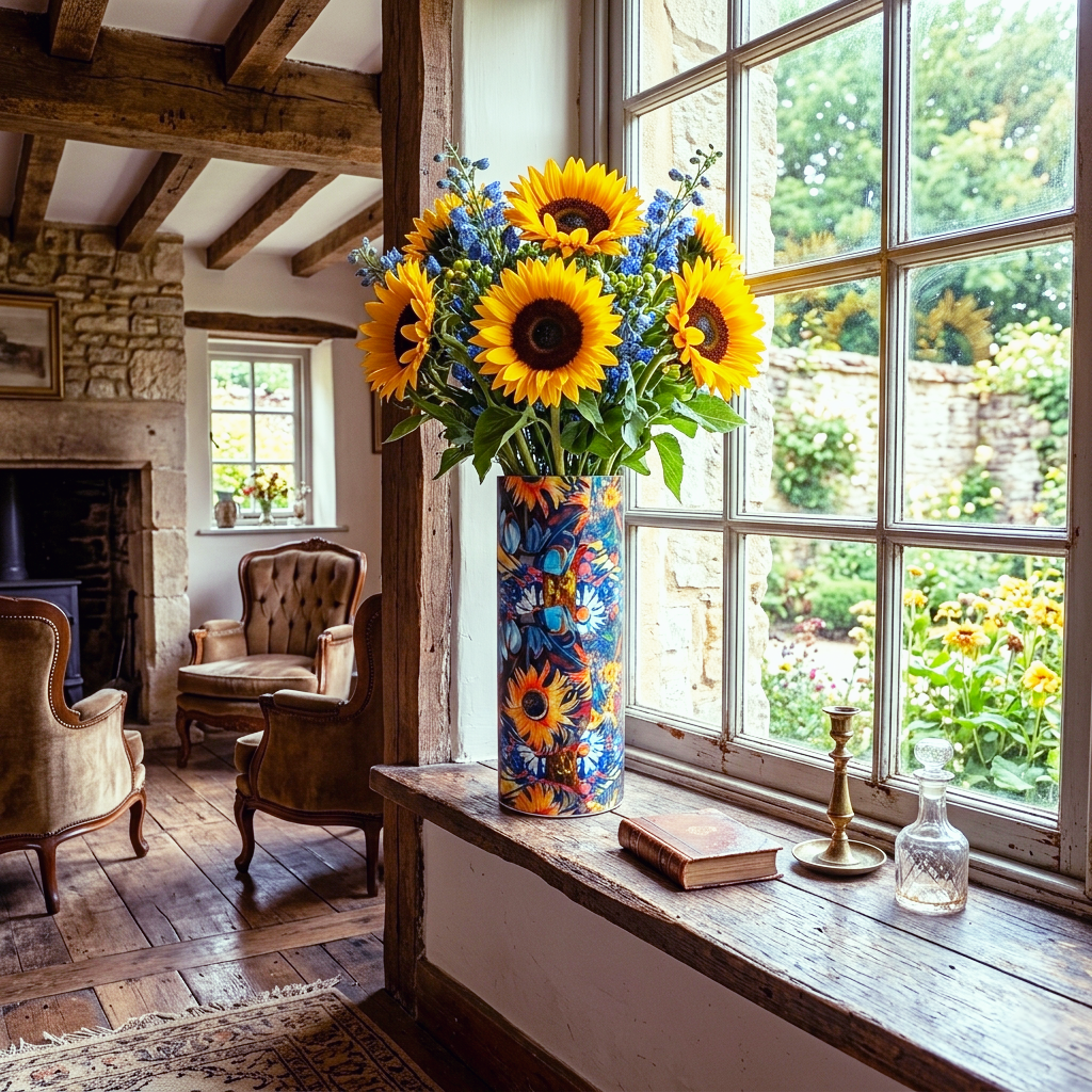 Artistic Glass Vase Herzkönigin (35 × 12 cm)