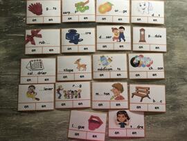 Cartes mémoire pédagogiques Jeux de cartes Fait main