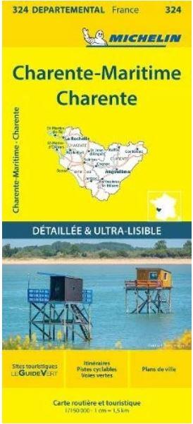 Michelin - Carte -Charente-Maritime 324