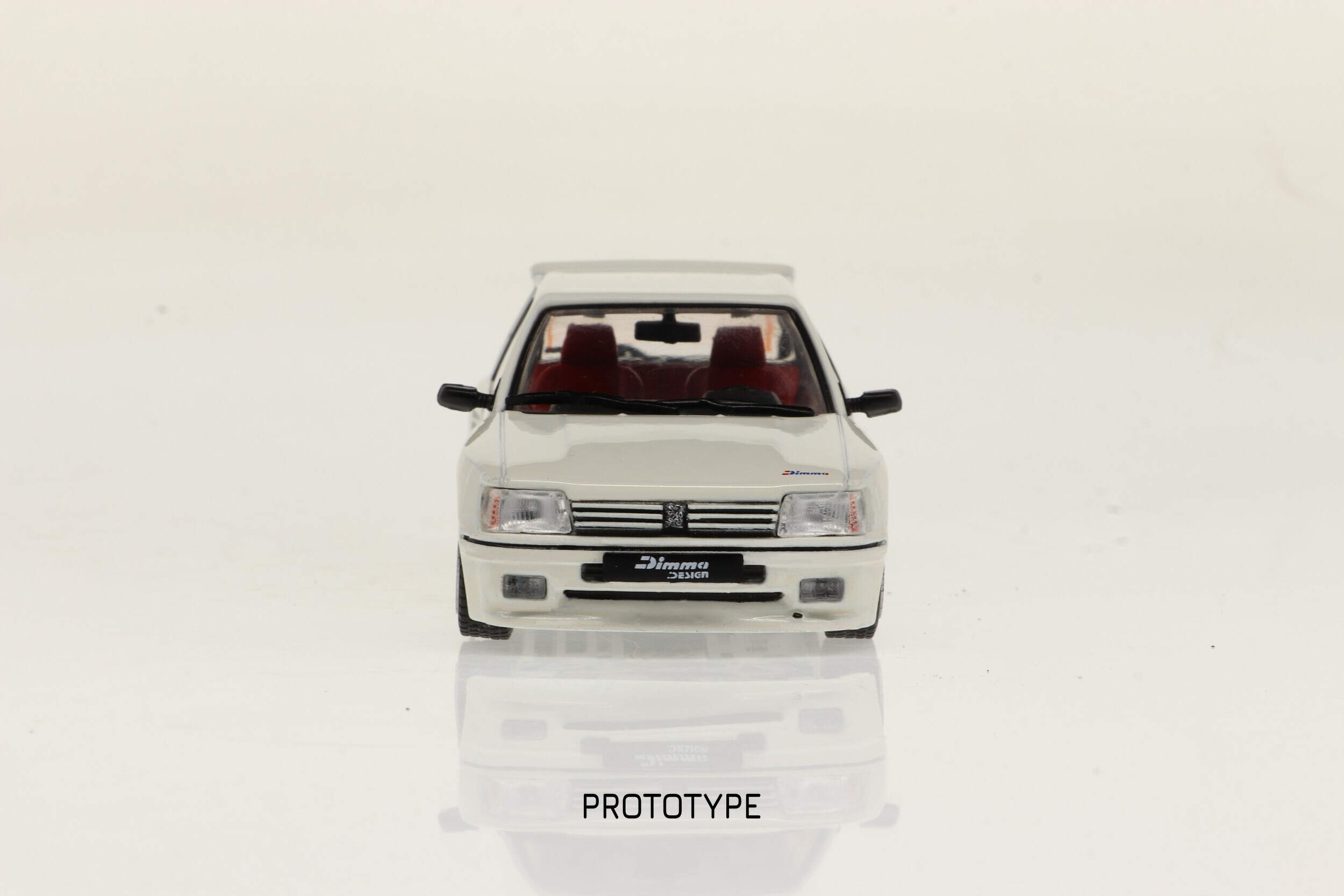 Miniature De Collection SOLIDO - Peugeot 205 Dima - Année 1989 - Échelle 1/43 - Métal - Bleue Voiture Miniature Métal Bleue