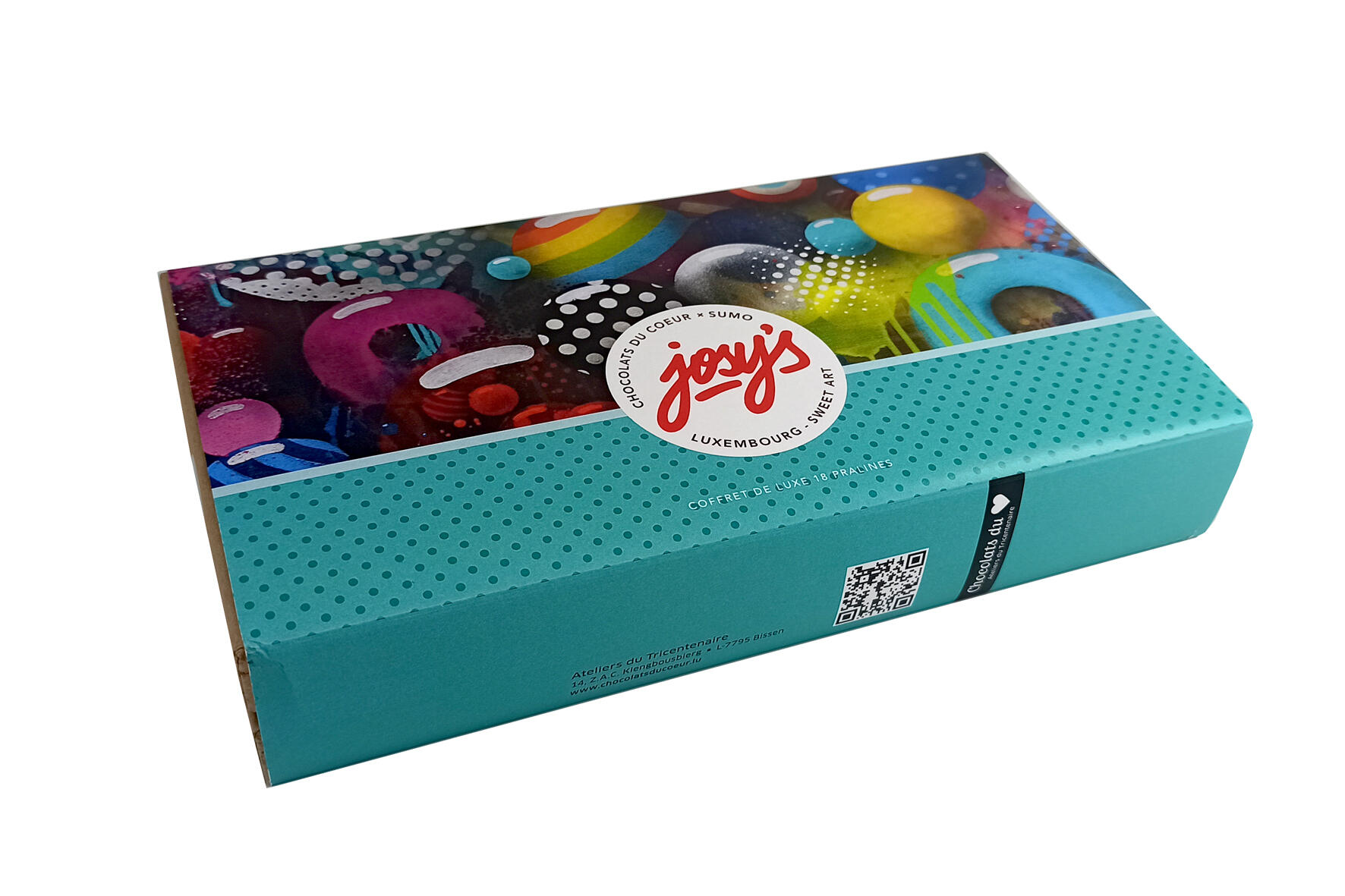 COFFRET DE LUXE 18 PRALINES, Fairtrade 170gr.