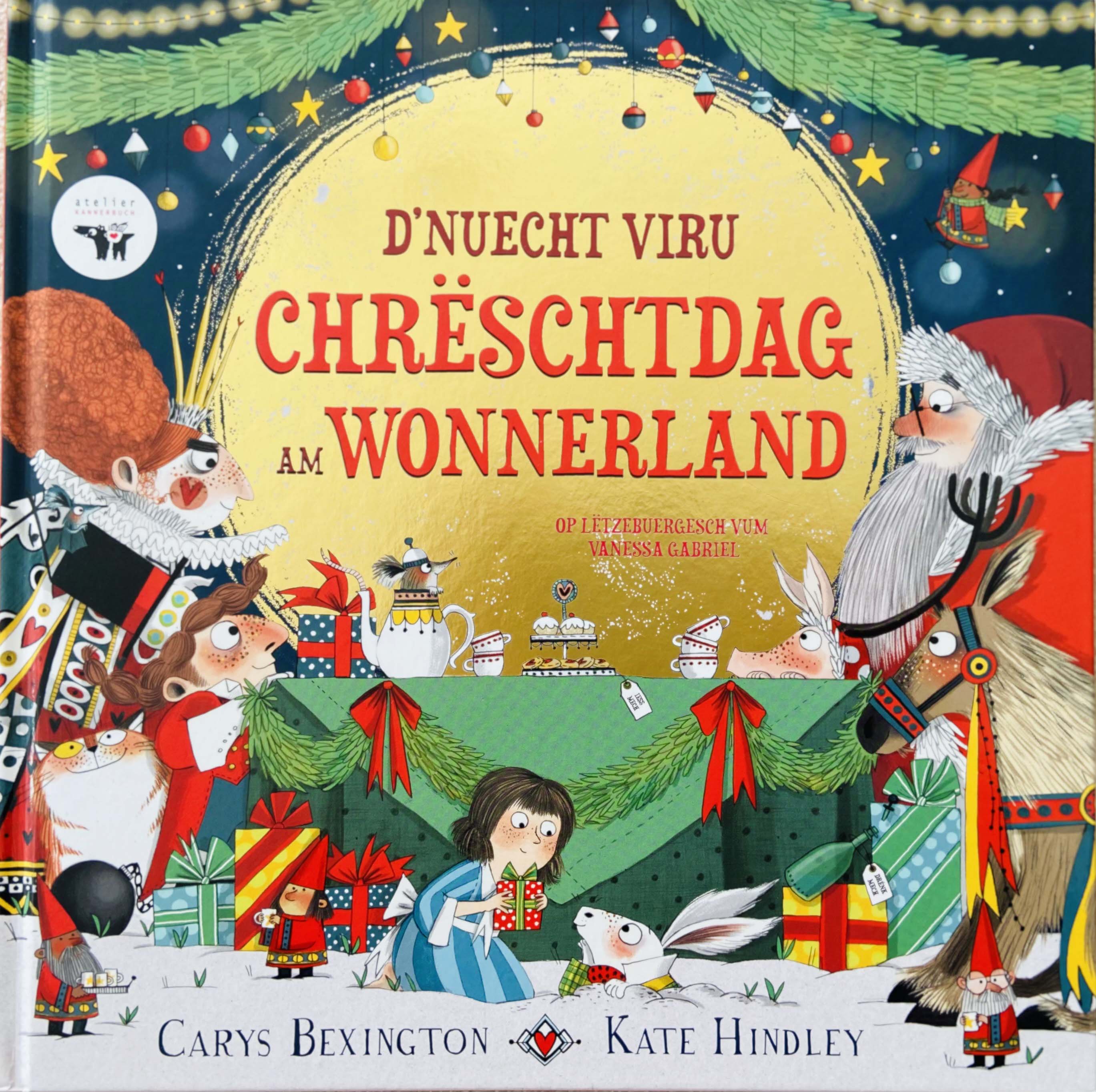 Buch: D'Nuecht viru Chrëschtdag am Wonnerland  (Kannerbuch ab 3 Joer)