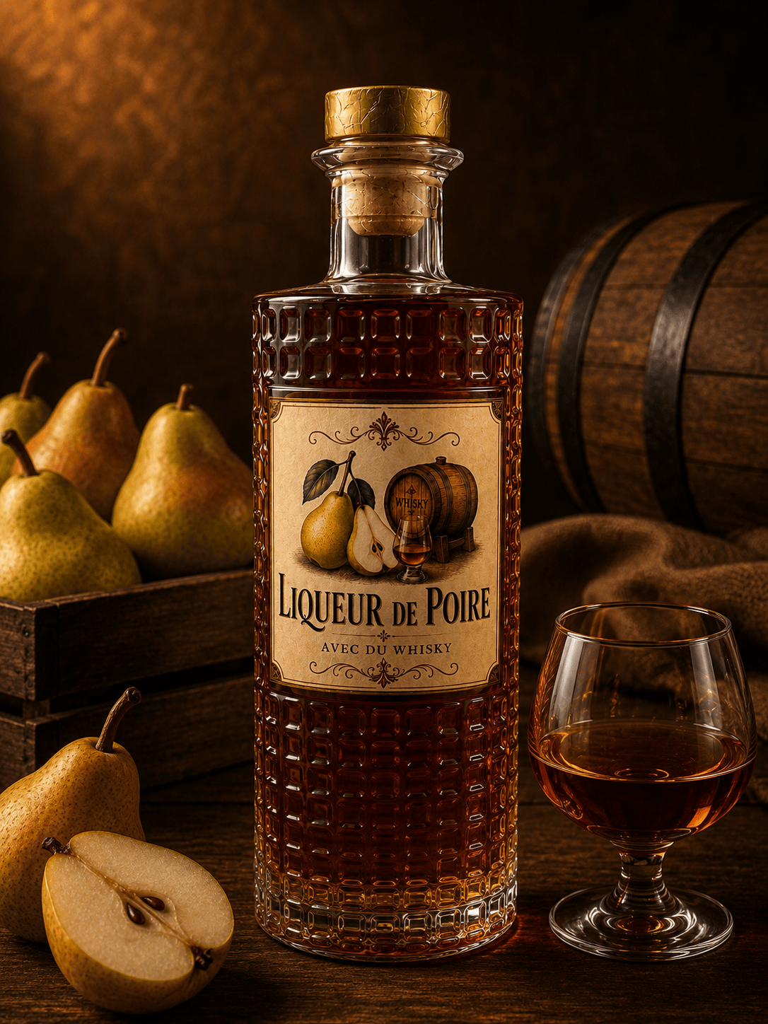 Birnenlikör mit Whisky 35 % Emitea 0,7 L