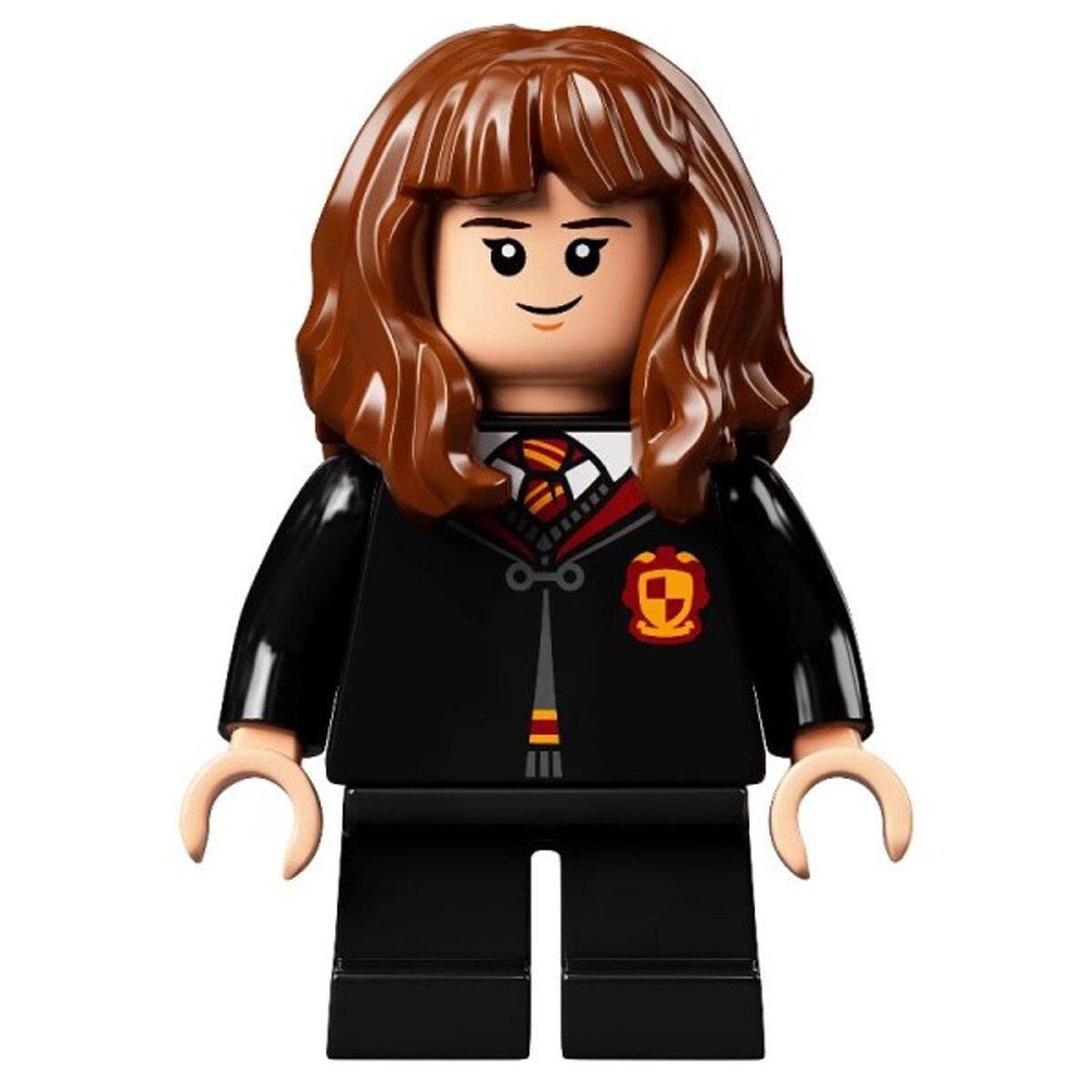 Hermione Granger - Robe Gryffindor à agrafe, pull, chemise et cravate, jambes noires, coupe courte