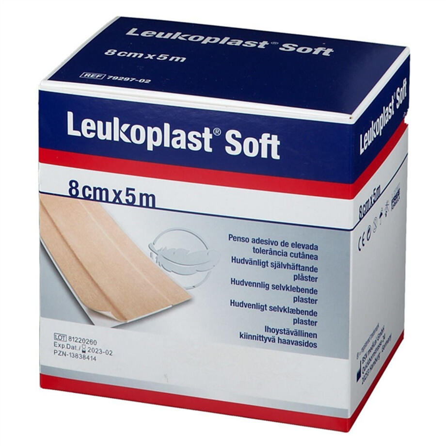 Leukoplast Soft 8 cm x 5 m, 1 piece
