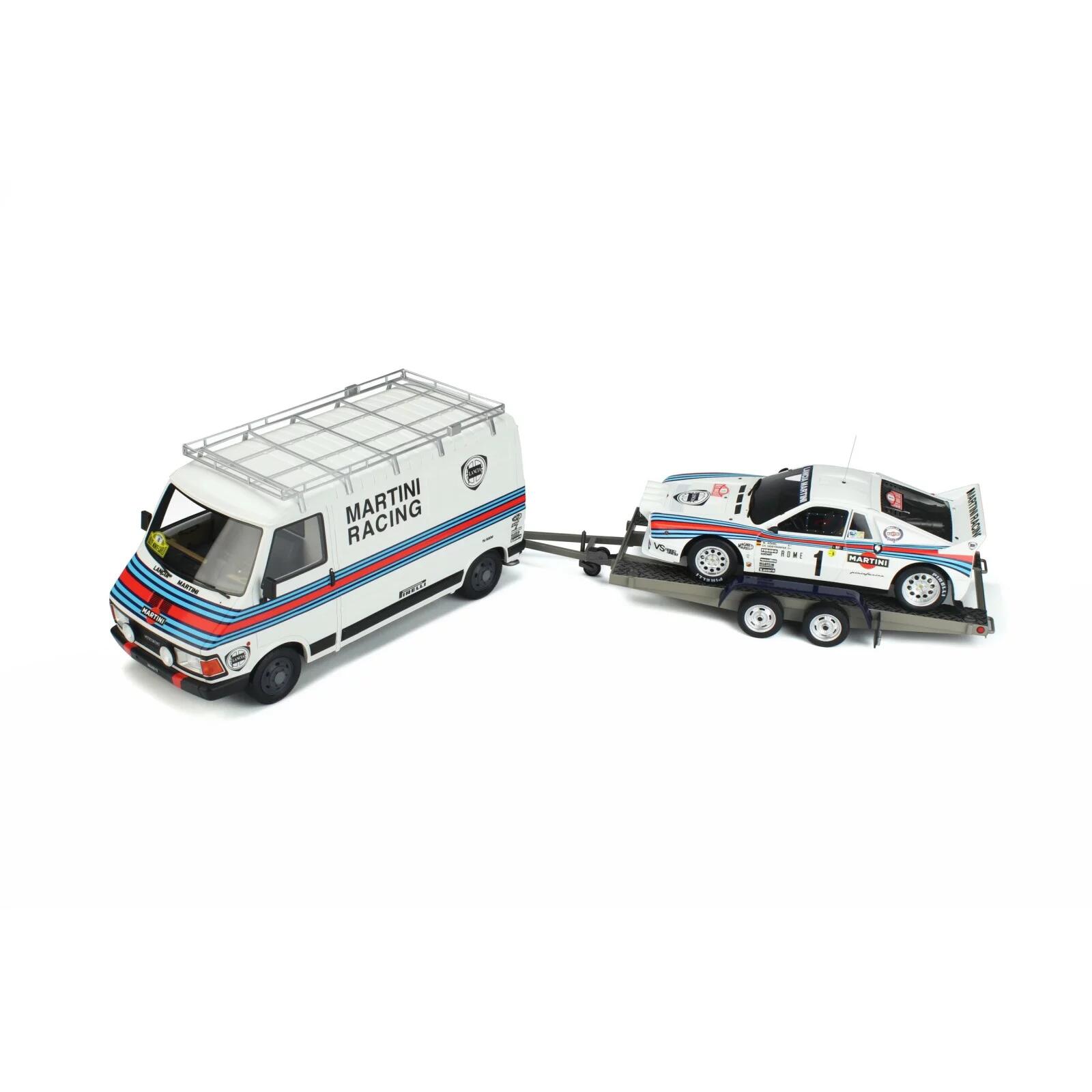 Otto Mobile 1/18 - Fiat Pack Fiat 242 & Lancia 037 Gr.B - Monte Carlo 1983 (résine, Neuf)
