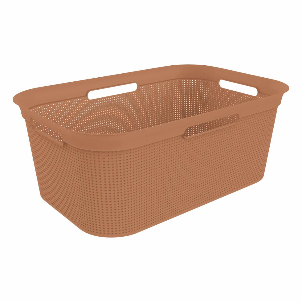 Rotho corbeille à linge Brisen 41 L corail