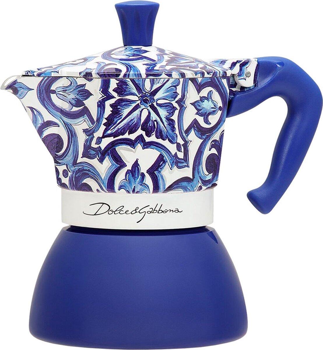 BIALETTI MOKA - 0005356 INDUCTION D&G 4T BLEU MEDITERANEEN