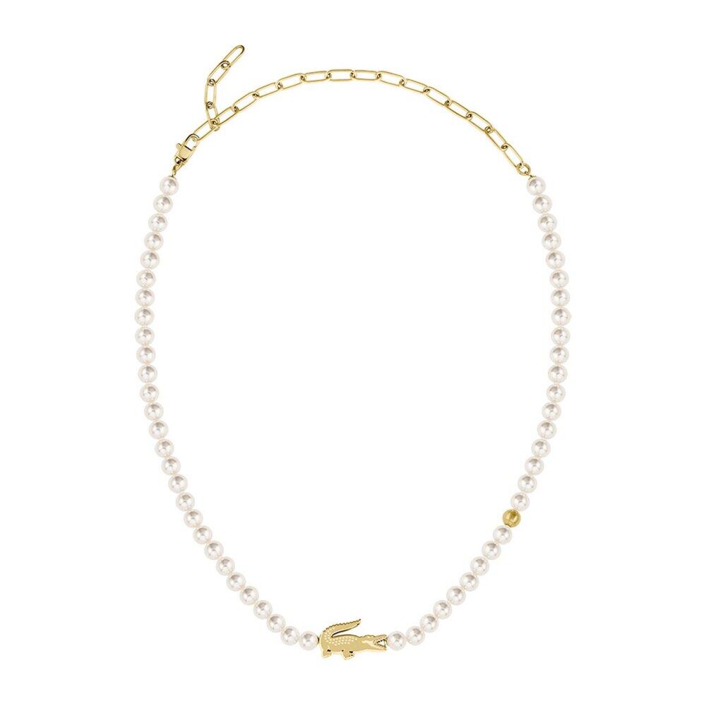 Lacoste - 2040429 - Halskette - Unisex - weiß - 50cm - LIFESTYLE