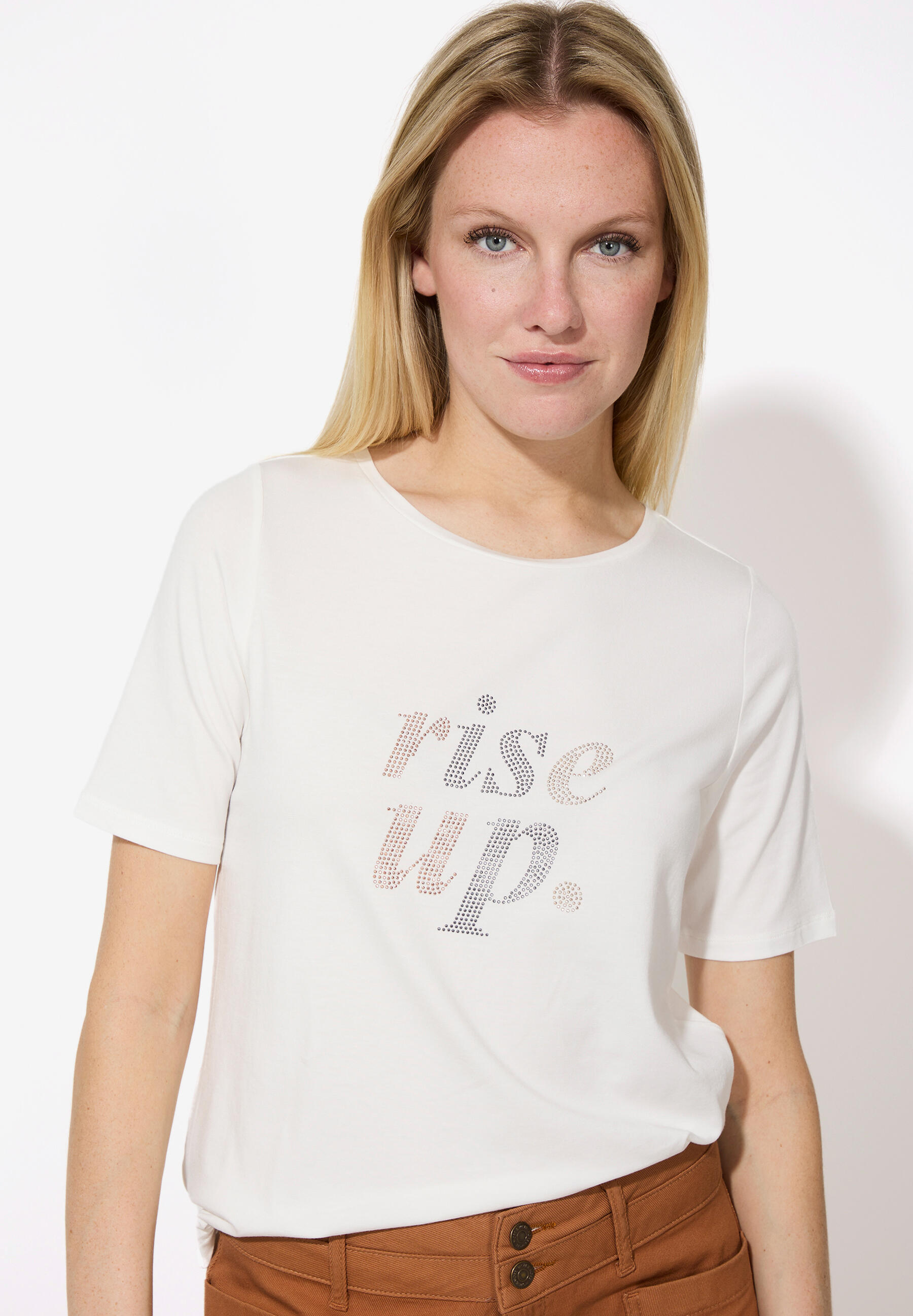 T-Shirt mit Aufdruck 'Rise Up'