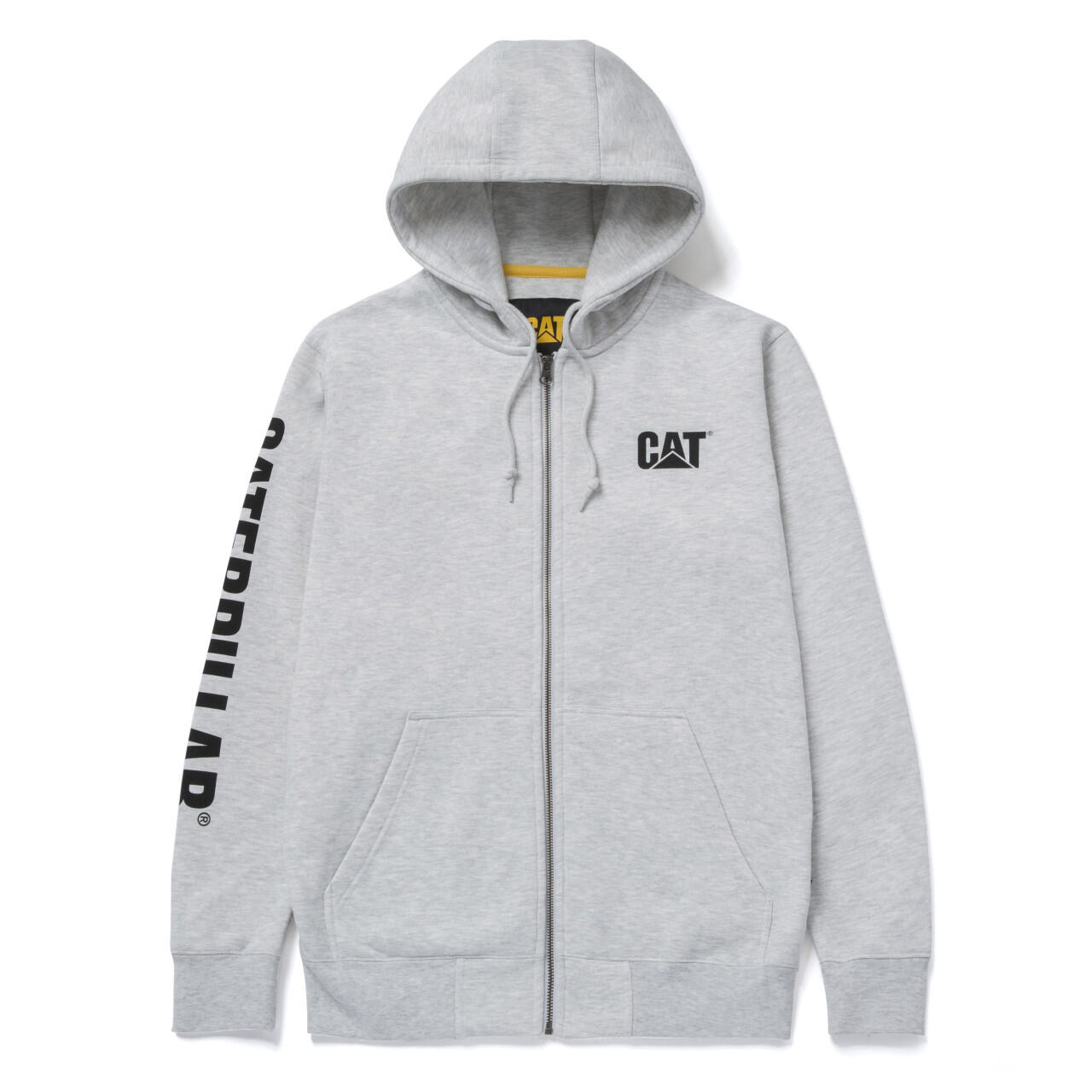 CAT Zip Hoodie Banner Größe XL grau