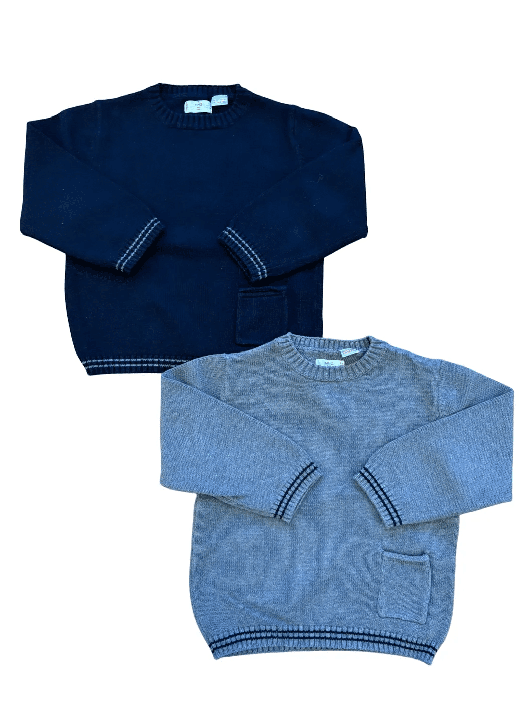 MNG Kids Pullover-Set in Grau und Schwarz (4-5 Jahre / 110)