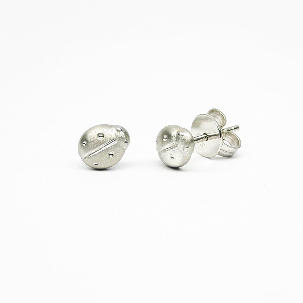 "ladybug", boucles d'oreilles en argent 925/-.