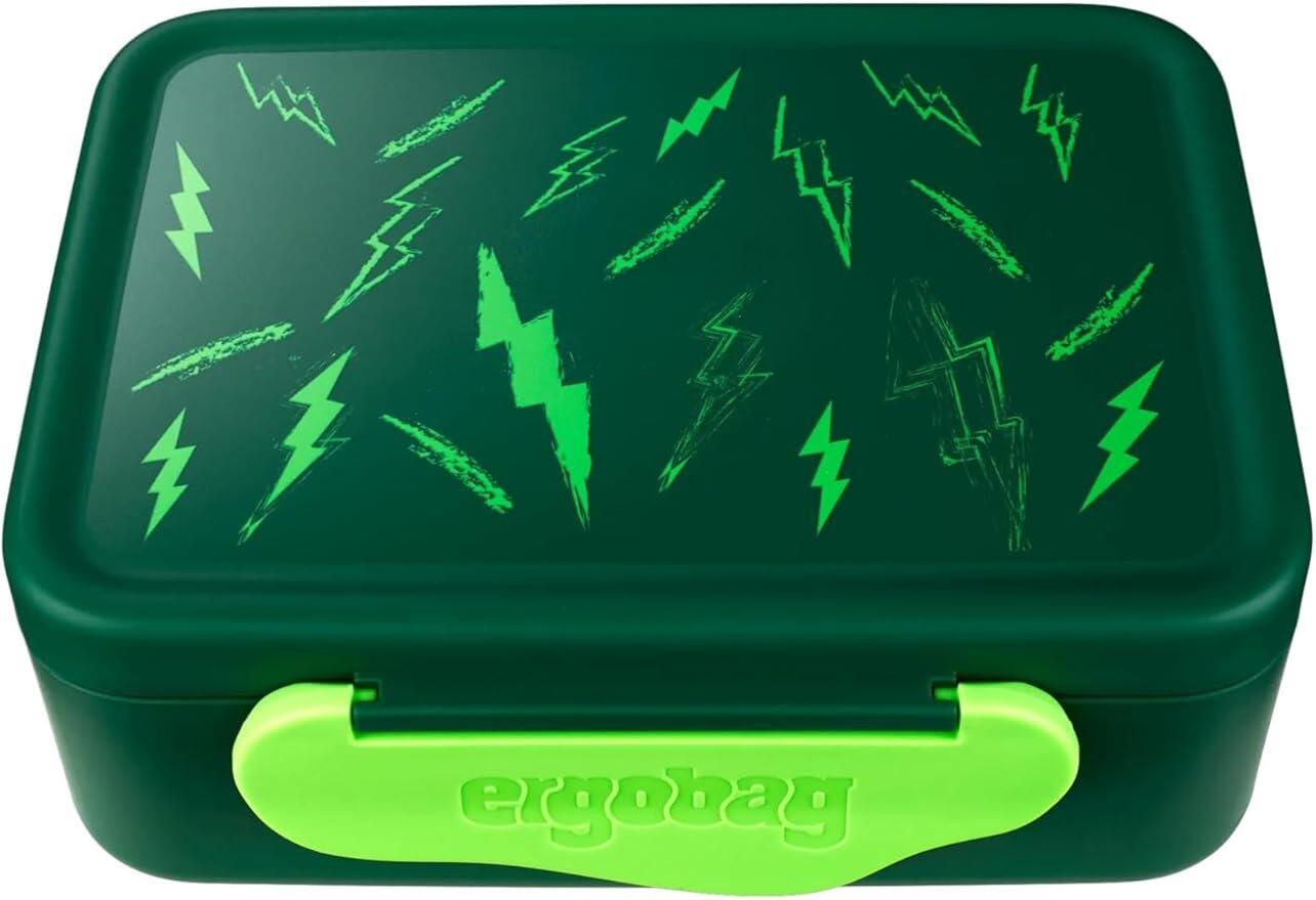 Boîte à lunch avec compartiment séparateur, sans BPA, lavable au lave-vaisselle Blitze - vert foncé