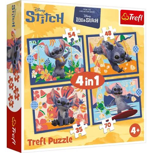 Puzzle 4 en 1 – 35, 48, 54, 70 pièces – Lilo & Stich Film
