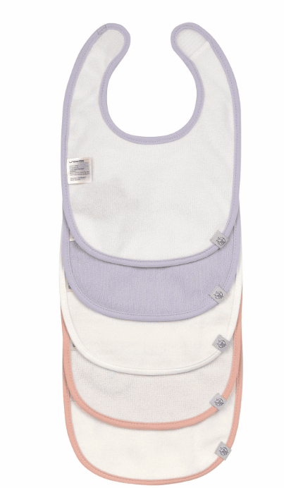 Hochet Bebe Lässig Bébé Bibs Ensemble (5 Pcs) Velcro Coton Imperméable Bavoir Manche Longue