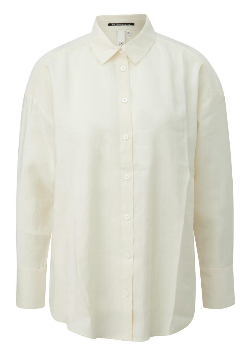 Weich fließende Longbluse