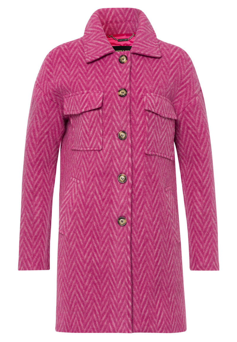 Oversize-Jacke aus gebürstetem Stoff