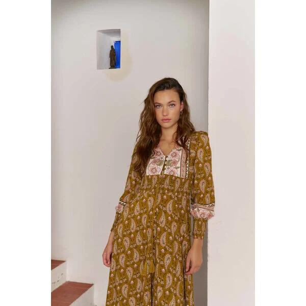 Jaase Amalie Print Sabrina Maxikleid XS S M L XL 3145