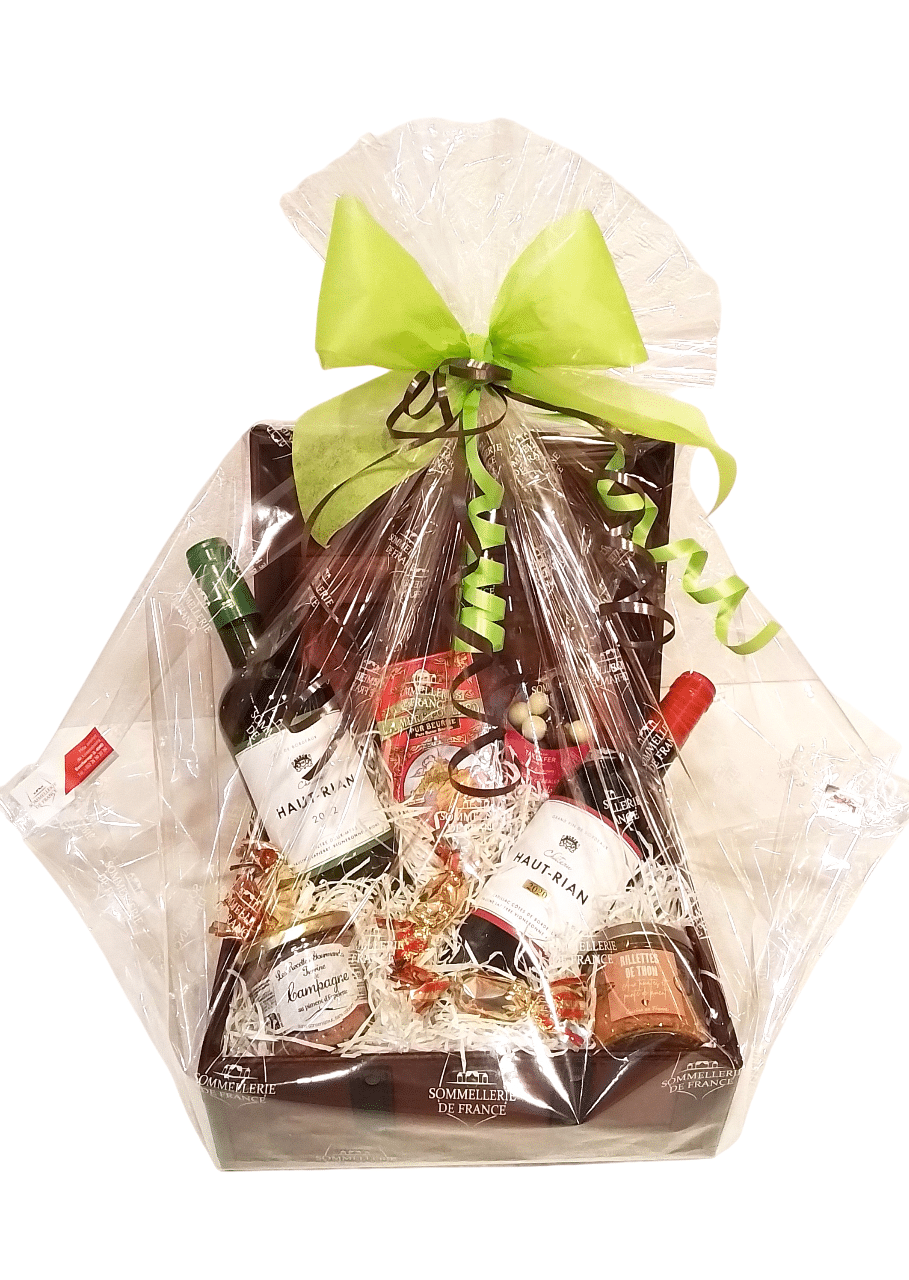 Gefüllter Geschenkkorb "Petite Malle Duo Bordelais"