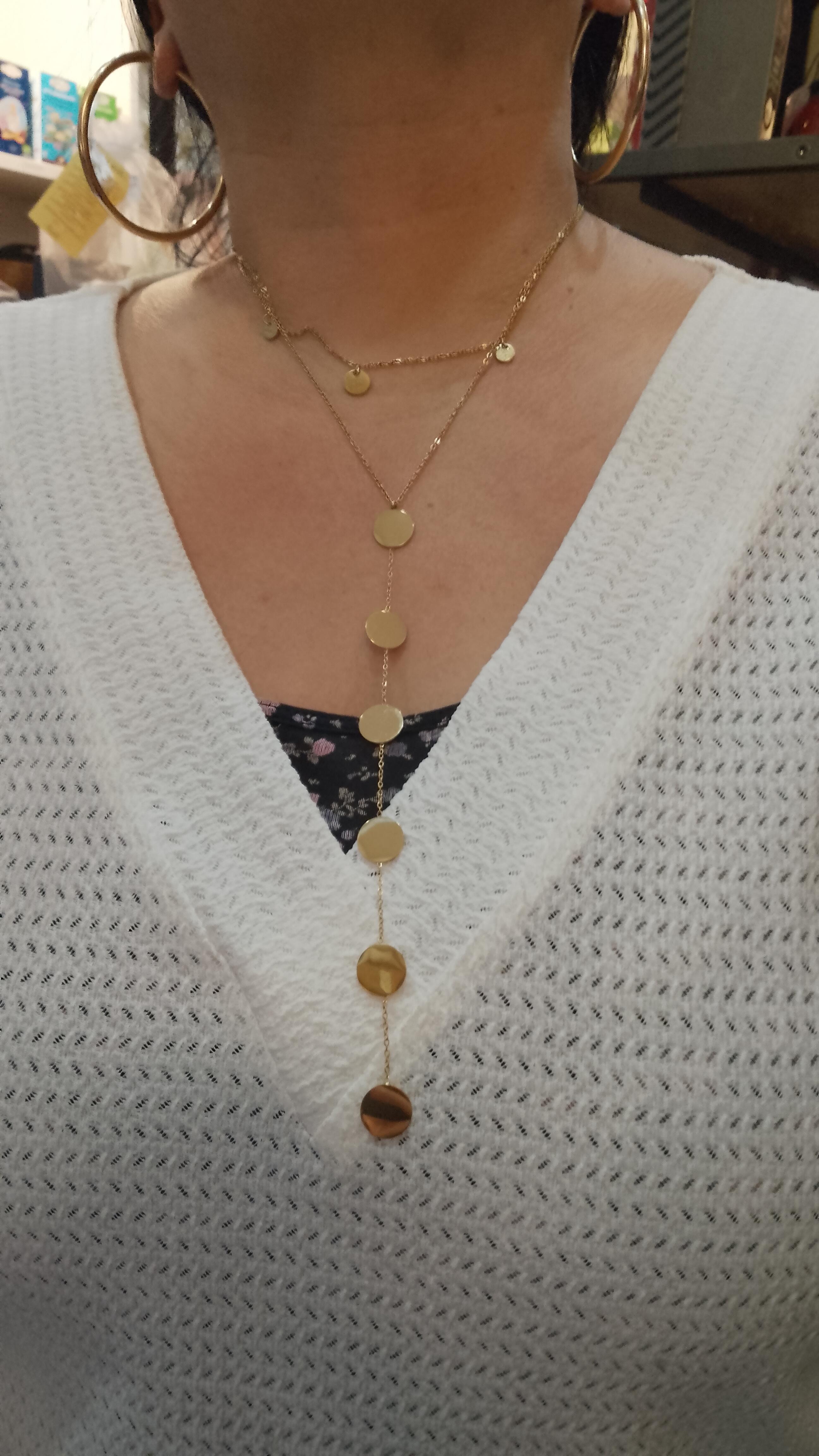 Collier acier inoxydable très lond 