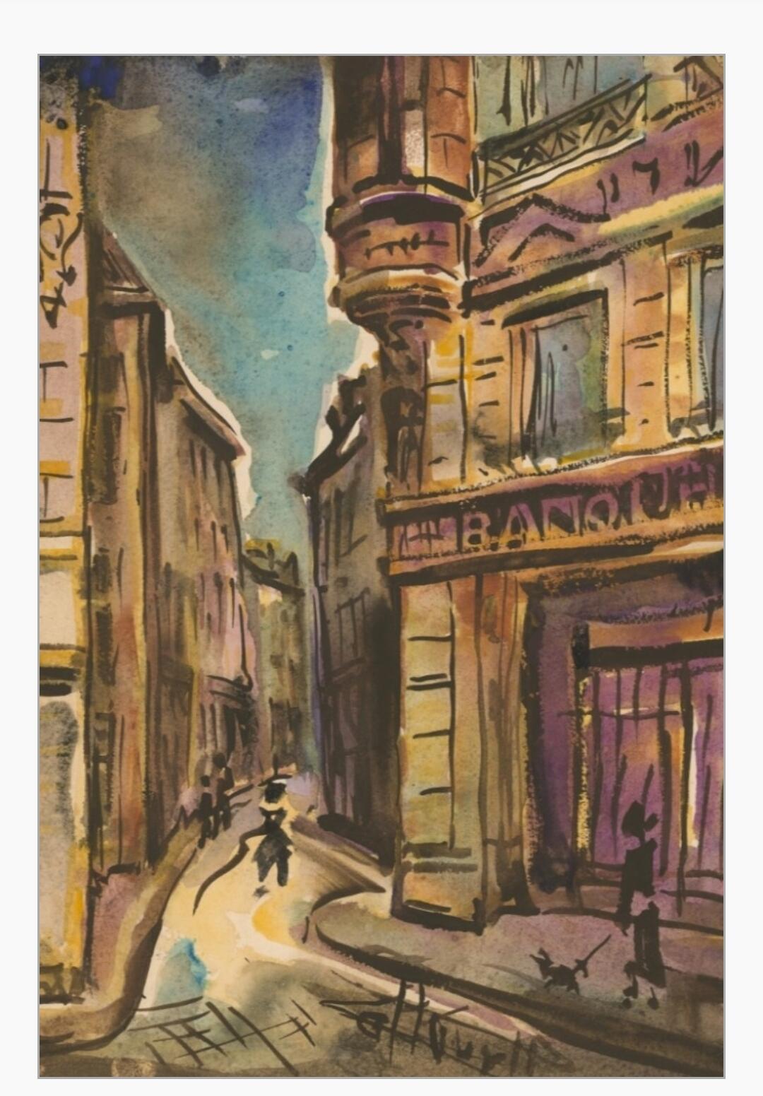 Limited Edition Gallery Print 60x90 cm (Konrad's Eck, Jean-Pierre Calteux 1911-1983)