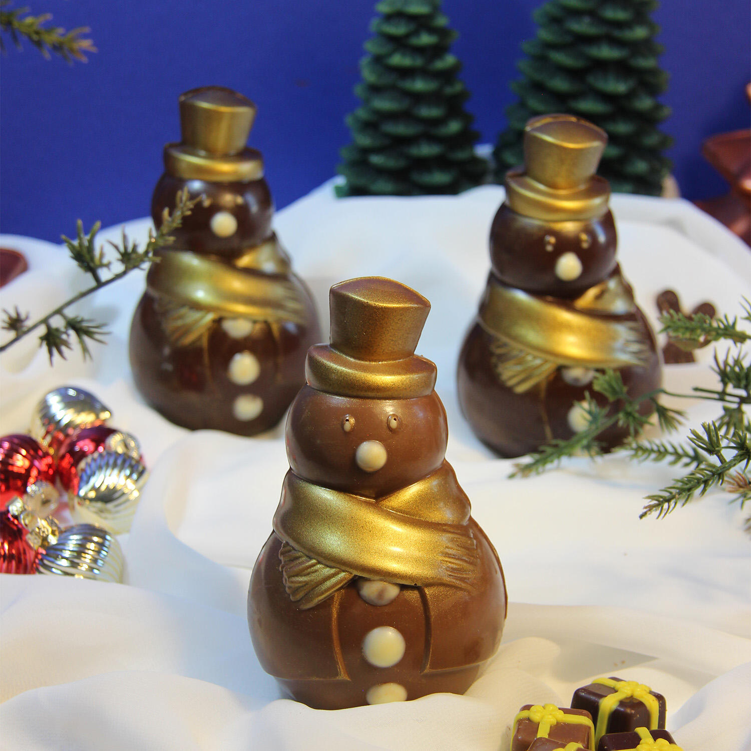 Collection Saint-Nicolas & Noël - Bonhomme de Neige Gold