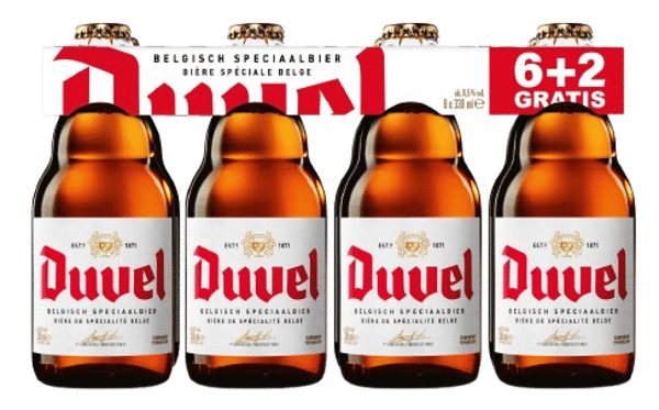 DUVEL 8.5% ABV (FLASHE 6+2) VC 8 x 33 cl