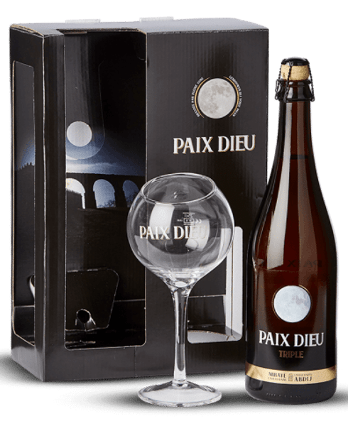 COFFRET PAIX DIEU 75CL + 1 VERRE
