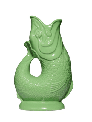 Gluckigluck - Gluggle Jug - kleiner Fischkrug in der Farbe Apfelgrün 0,6 L 