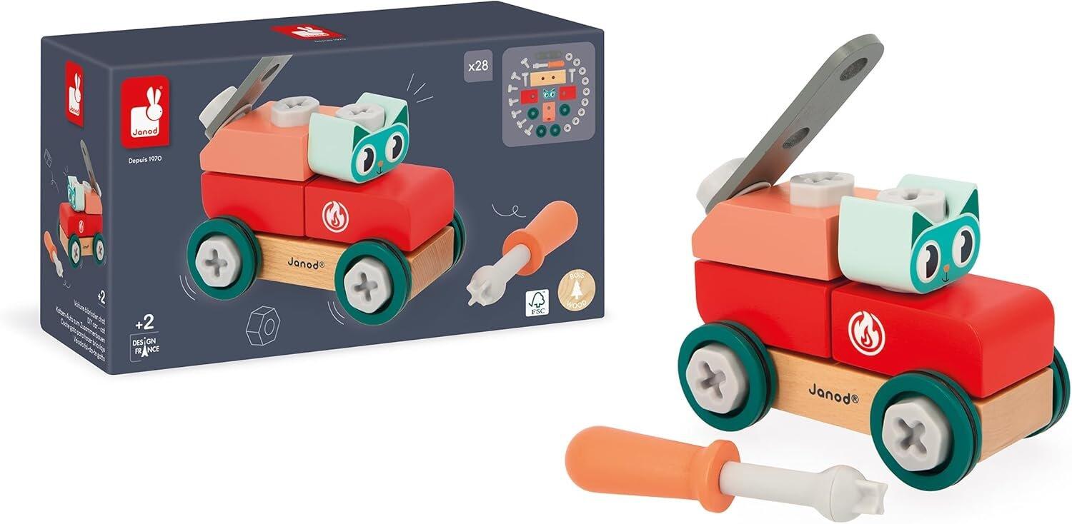 Mon premier jeu de construction - Katzen-Bastelauto