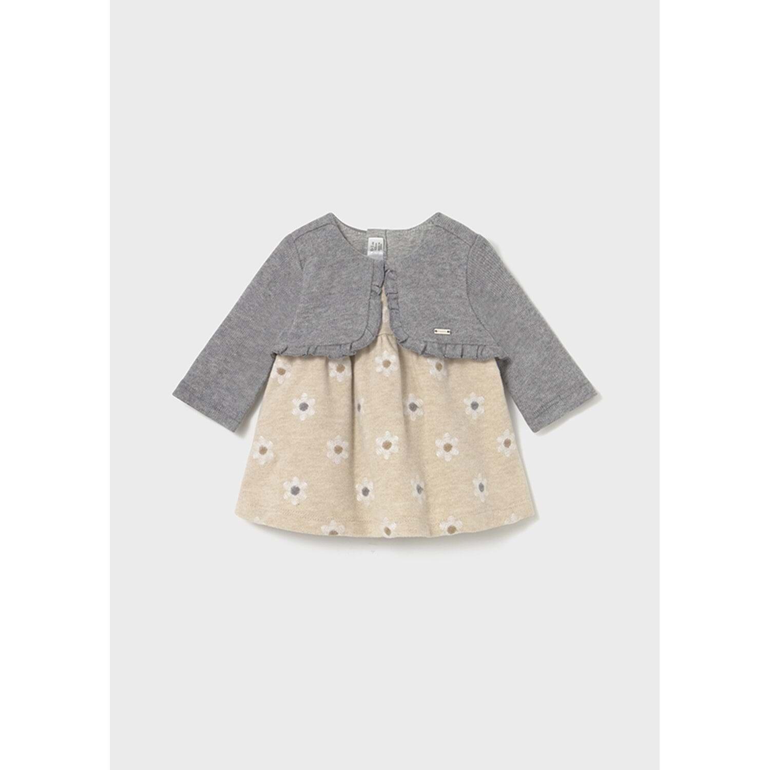 Robe avec cardigan en maille