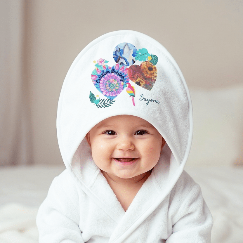 Baby bath cape: New Eden