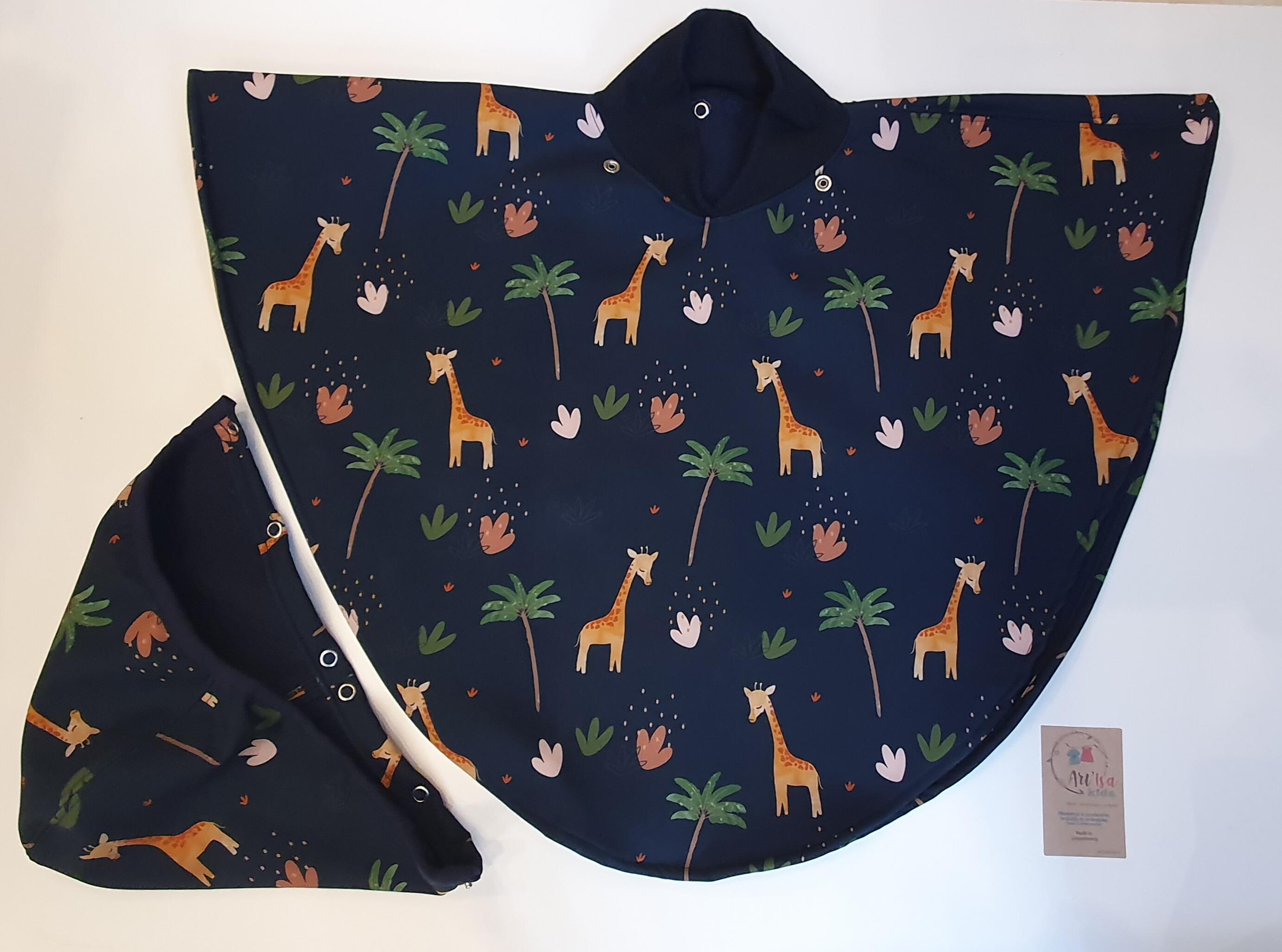 Cape manteau capuche amovible "Animaux"